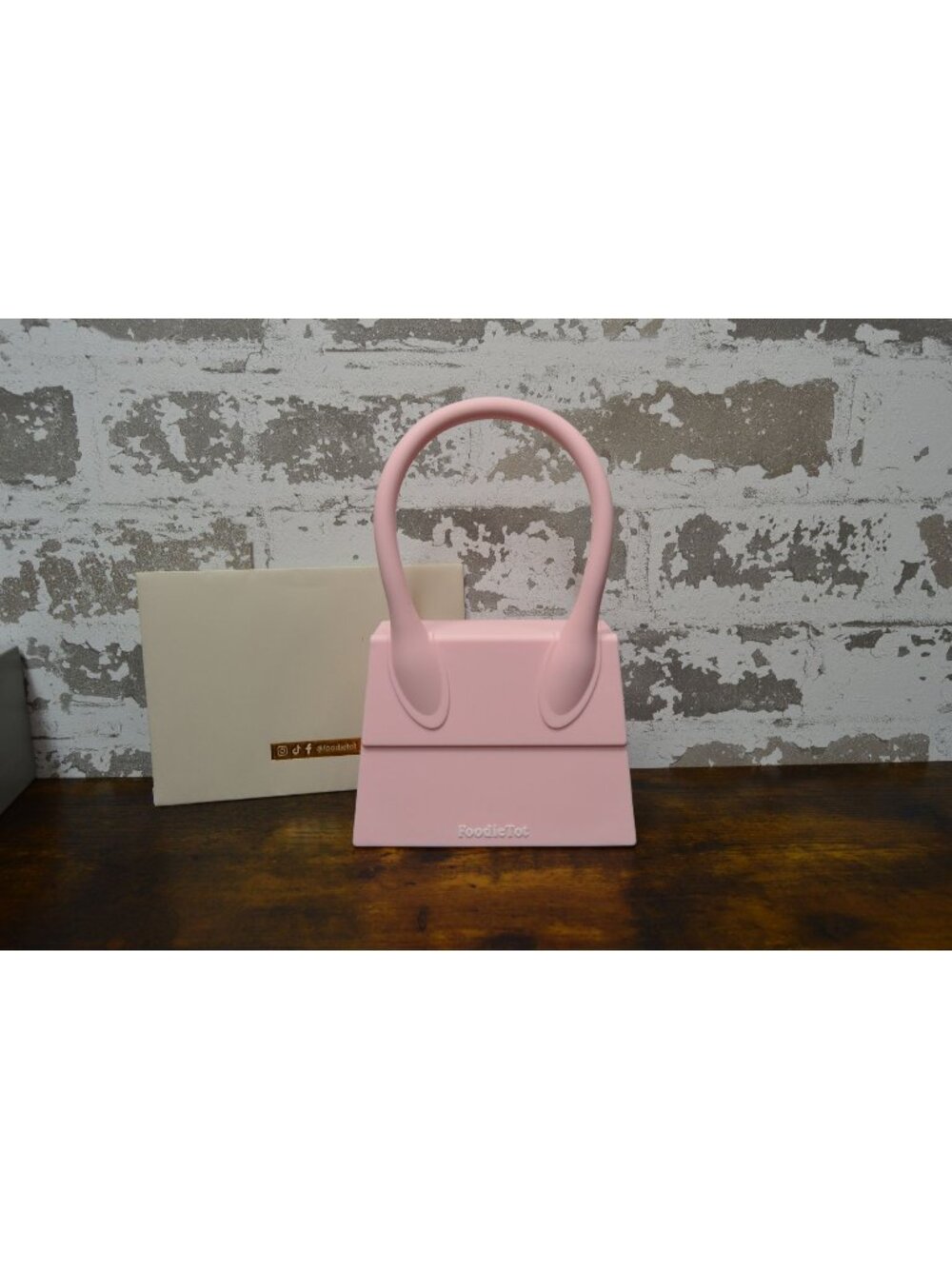 new House of FoodieTot Snack Purse pink small